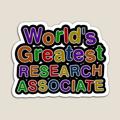 World's Greatest RESEARCH ASSOCIATE Sticker