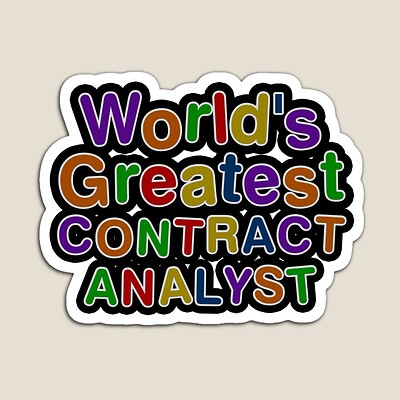 World's Greatest CONTRACT ANALYST Sticker