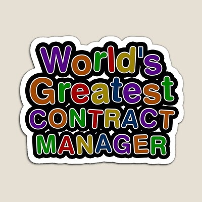 World's Greatest CONTRACT MANAGER Sticker