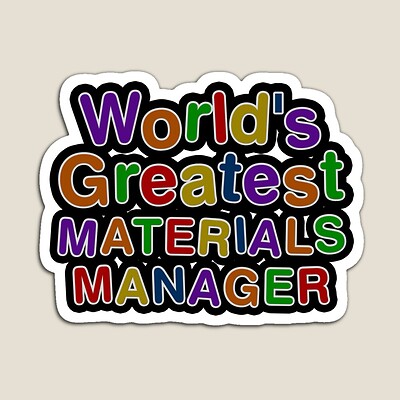 World's Greatest MATERIALS MANAGER Sticker