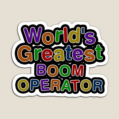 World's Greatest BOOM OPERATOR Sticker