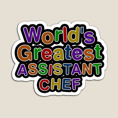 World's Greatest ASSISTANT CHEF Sticker