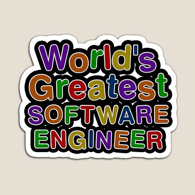 World's Greatest SOFTWARE ENGINEER Sticker