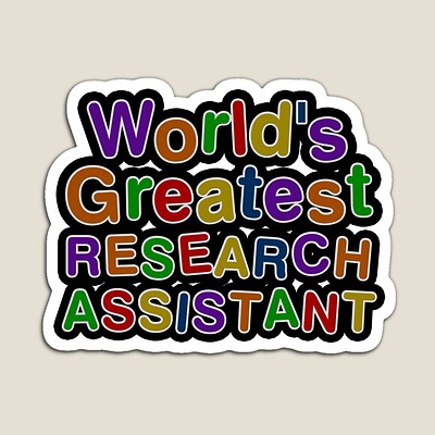 World's Greatest RESEARCH ASSISTANT Sticker