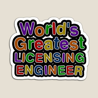 World's Greatest LICENSING ENGINEER Sticker