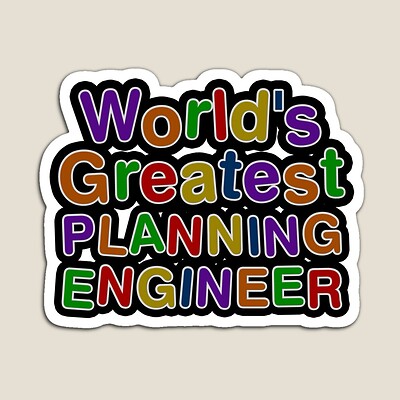 World's Greatest PLANNING ENGINEER Sticker