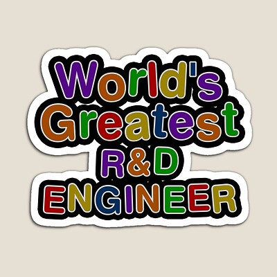World's Greatest RandD ENGINEER Sticker