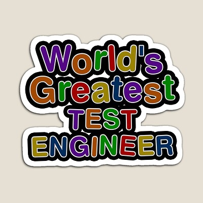 World's Greatest TEST ENGINEER Sticker