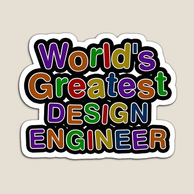 World's Greatest DESIGN ENGINEER Sticker