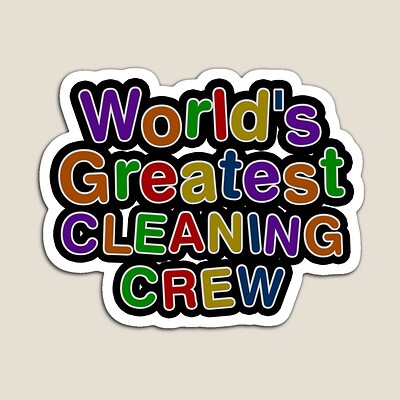 World's Greatest CLEANING CREW Sticker