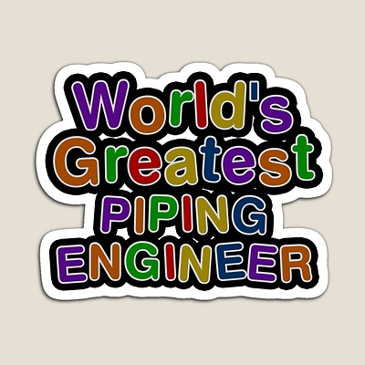 World's Greatest PIPING ENGINEER Sticker