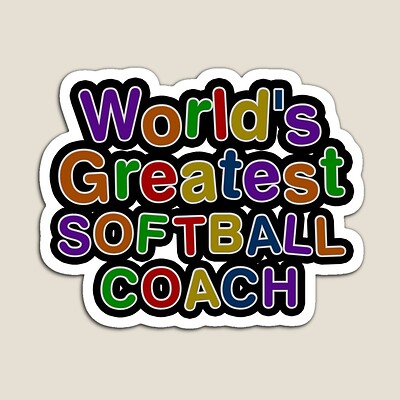 World's Greatest SOFTBALL COACH Sticker