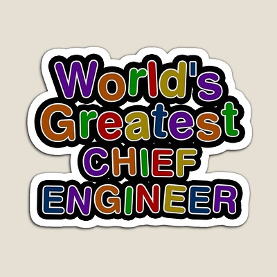 World's Greatest CHIEF ENGINEER Sticker