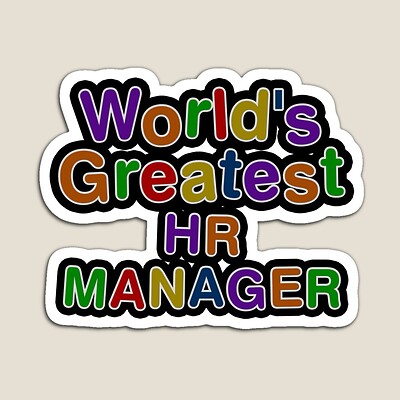 World's Greatest HR MANAGER Sticker