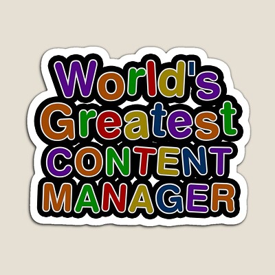 World's Greatest CONTENT MANAGER Sticker