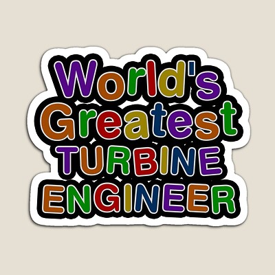 World's Greatest TURBINE ENGINEER Sticker