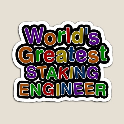 World's Greatest STAKING ENGINEER Sticker