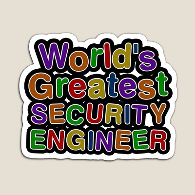 World's Greatest SECURITY ENGINEER Sticker