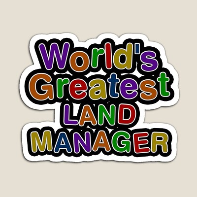 World's Greatest LAND MANAGER Sticker