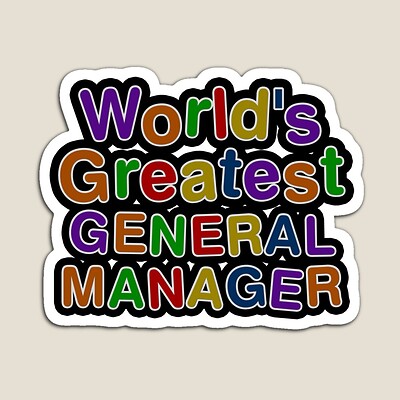 World's Greatest GENERAL MANAGER Sticker