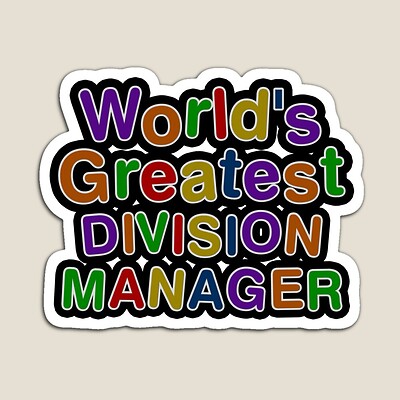 World's Greatest DIVISION MANAGER Sticker
