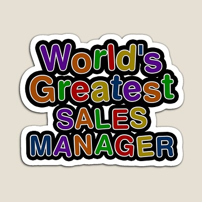 World's Greatest SALES MANAGER Sticker