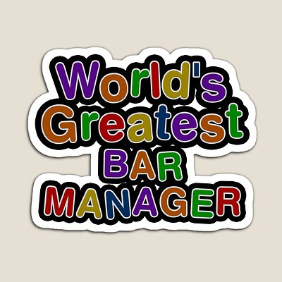 World's Greatest BAR MANAGER Sticker