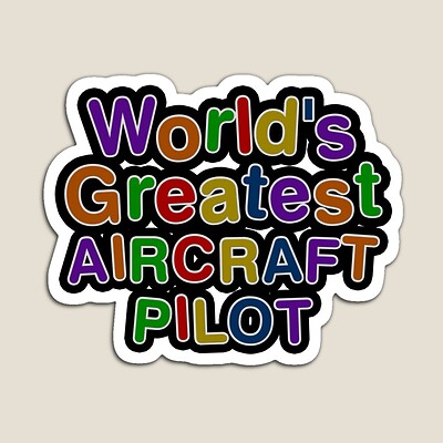 World's Greatest AIRCRAFT PILOT Sticker