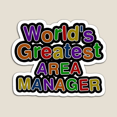 World's Greatest AREA MANAGER Sticker
