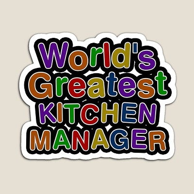 World's Greatest KITCHEN MANAGER Sticker
