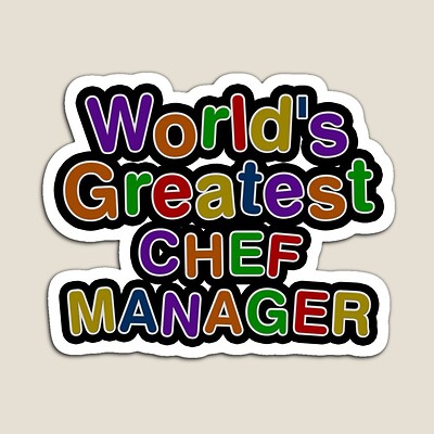 World's Greatest CHEF MANAGER Sticker