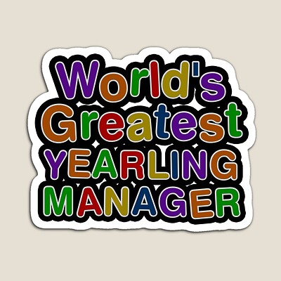 World's Greatest YEARLING MANAGER Sticker