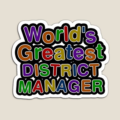 World's Greatest DISTRICT MANAGER Sticker