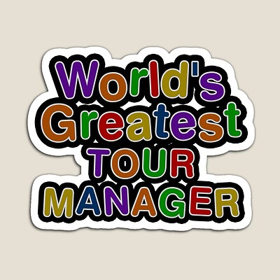 World's Greatest TOUR MANAGER Sticker