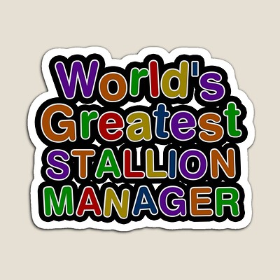 World's Greatest STALLION MANAGER Sticker
