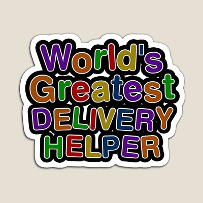 World's Greatest DELIVERY HELPER Sticker