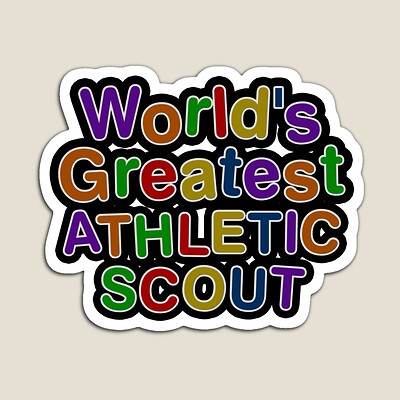 World's Greatest ATHLETIC SCOUT Sticker