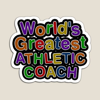 World's Greatest ATHLETIC COACH Sticker