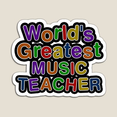 World's Greatest MUSIC TEACHER Sticker