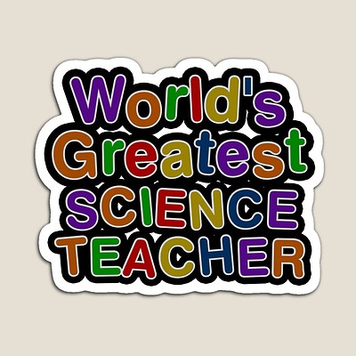 World's Greatest SCIENCE TEACHER Sticker