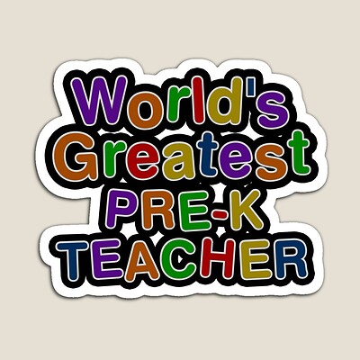 World's Greatest PRE-K TEACHER Sticker