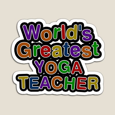 World's Greatest YOGA TEACHER Sticker