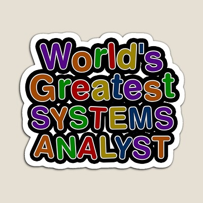 World's Greatest SYSTEMS ANALYST Sticker