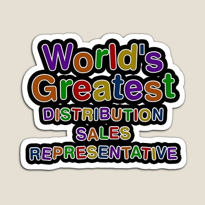 World's Greatest DISTRIBUTION SALES REPRESENTATIVE Sticker