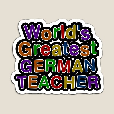 World's Greatest GERMAN TEACHER Sticker