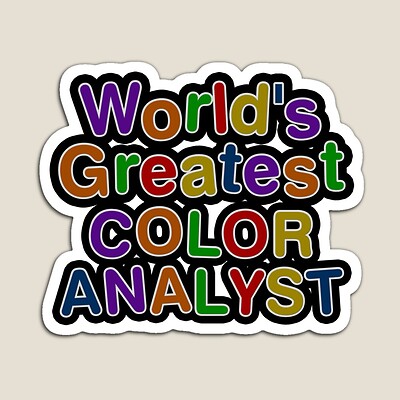 World's Greatest COLOR ANALYST Sticker