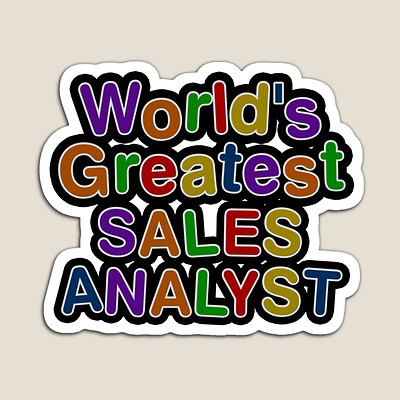 World's Greatest SALES ANALYST Sticker