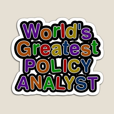 World's Greatest POLICY ANALYST Sticker