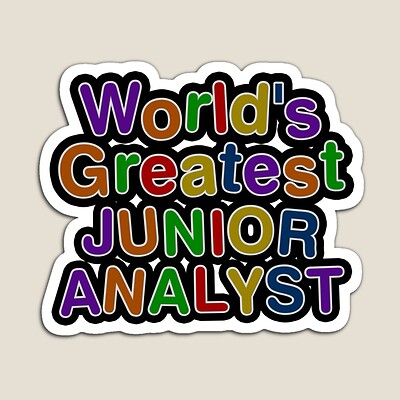 World's Greatest JUNIOR ANALYST Sticker