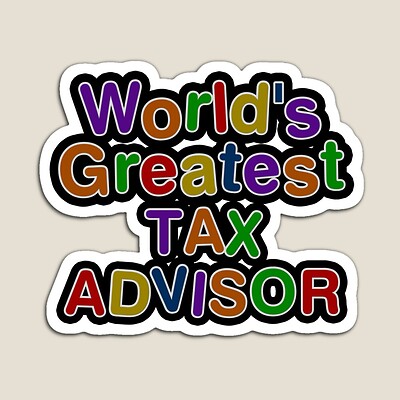 World's Greatest TAX ADVISOR Sticker